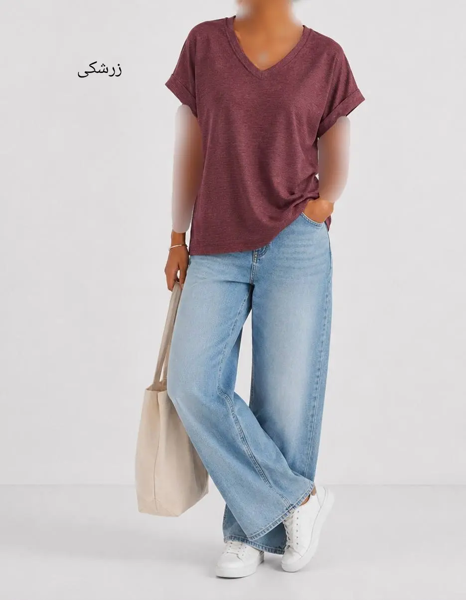 تیشرت زنانه بیسیک خرم